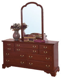 cherry triple dresser