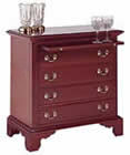 cherry nightstand four drawer