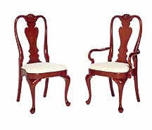 Cherry Queen Anne Dining Chairs