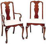 Cherry Queen Anne Dining Chairs